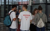 Powitanie pielgrzymów ŚDM na gdańskim lotnisku