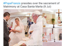Papież pobłogosławił małżeństwo niesłyszących