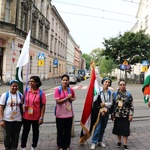 Pielgrzymi ŚDM na ulicach Krakowa