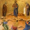 Duccio di Buoninsegna "Przemienienie Pańskie". Tempera na desce, 1308–1311, National Gallery, Londyn