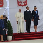 Pierwsze chwile papieża Franciszka w Polsce