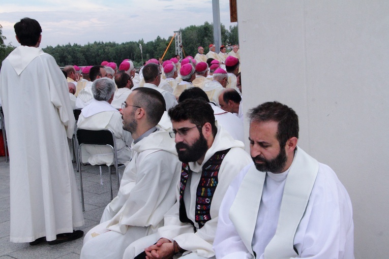 Włoscy pielgrzymi w Łagiewnikach