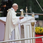 Franciszek u stóp Maryi