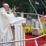 Franciszek u stóp Maryi