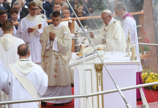 Franciszek u stóp Maryi