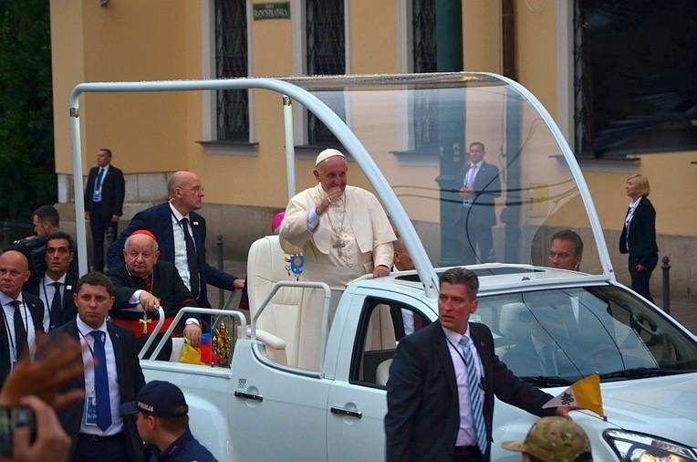 Franciszek i pielgrzymi z Lublina 