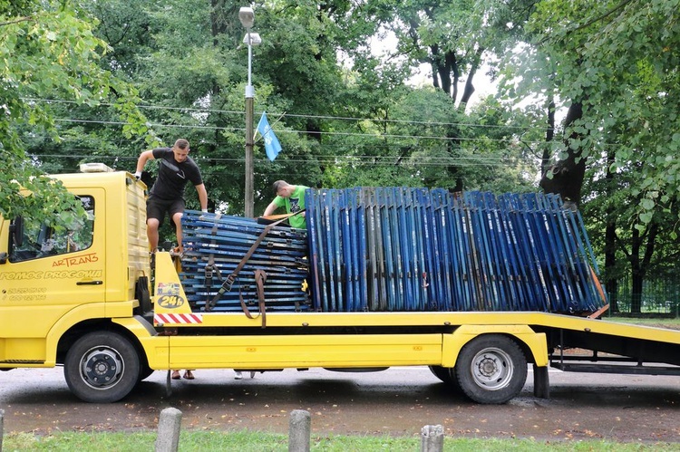 Sprzątanie Krakowa po ŚDM