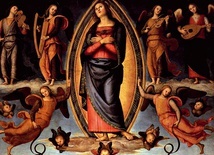 Pietro Vannucci zwany PeruginoWniebowzięcie Maryi olej na desce, ok. 1506 kościół Santissima Annunziata Florencja