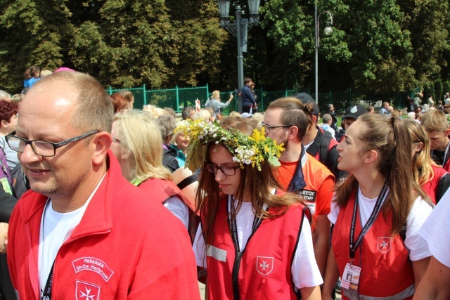 Powitanie 30. Pieszej Pielgrzymki Andrychowskiej na Jasnej Górze