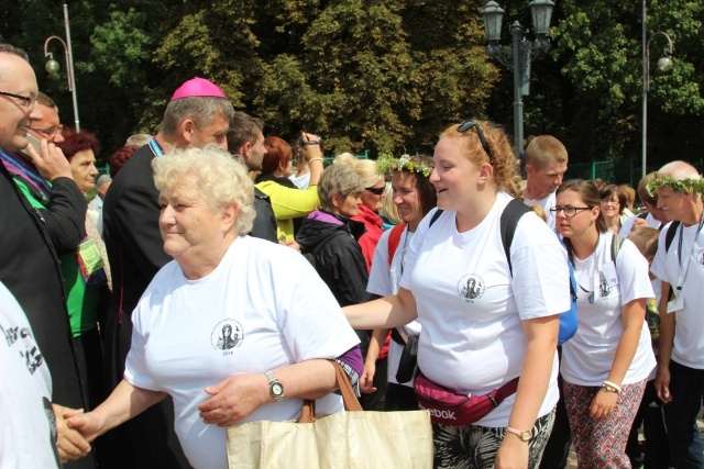 Powitanie 30. Pieszej Pielgrzymki Andrychowskiej na Jasnej Górze