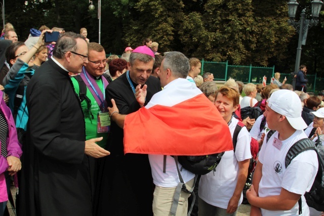 Powitanie 30. Pieszej Pielgrzymki Andrychowskiej na Jasnej Górze