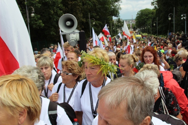 Powitanie 30. Pieszej Pielgrzymki Andrychowskiej na Jasnej Górze