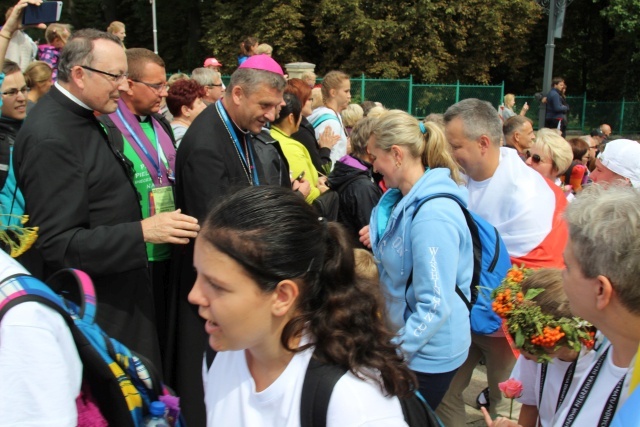 Powitanie 30. Pieszej Pielgrzymki Andrychowskiej na Jasnej Górze