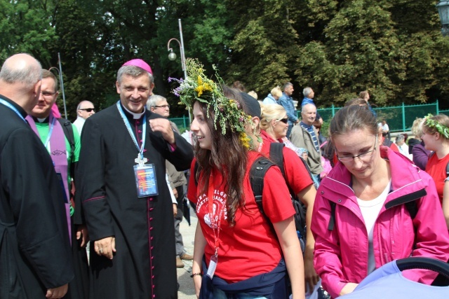 Powitanie 25. Pieszej Pielgrzymki Cieszyńskiej na Jasnej Górze