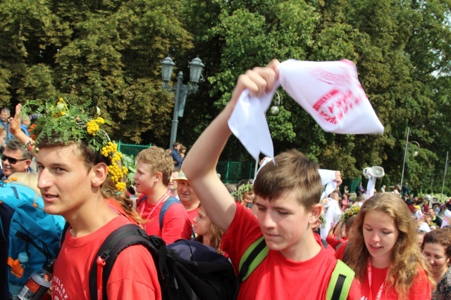 Powitanie 25. Pieszej Pielgrzymki Cieszyńskiej na Jasnej Górze