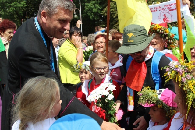 Powitanie 25. Pieszej Pielgrzymki Cieszyńskiej na Jasnej Górze