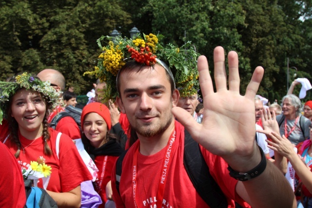 Powitanie 25. Pieszej Pielgrzymki Cieszyńskiej na Jasnej Górze