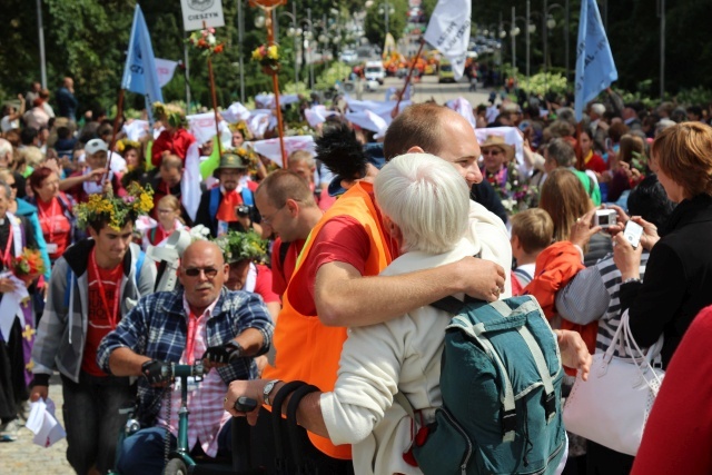 Powitanie 25. Pieszej Pielgrzymki Cieszyńskiej na Jasnej Górze