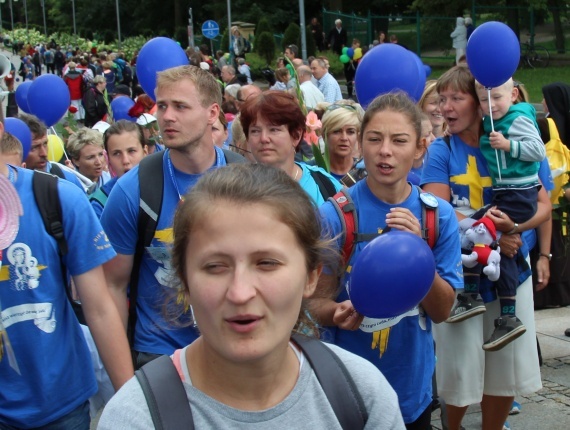 Powitanie 33. Pielgrzymki Oświęcimskiej na Jasnej Górze