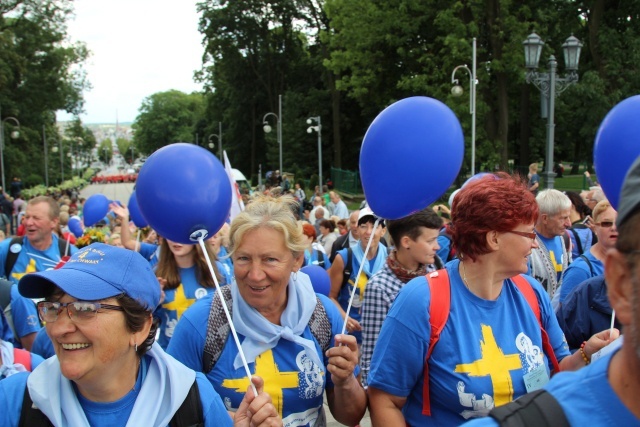 Powitanie 33. Pielgrzymki Oświęcimskiej na Jasnej Górze