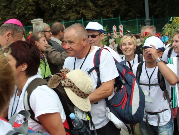 Powitanie 15. Pieszej Pielgrzymki Czechowickiej na Jasnej Górze