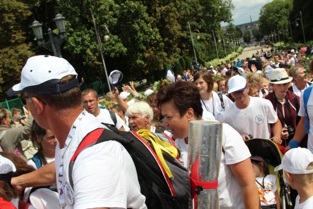 Powitanie 15. Pieszej Pielgrzymki Czechowickiej na Jasnej Górze