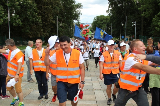 Powitanie 15. Pieszej Pielgrzymki Czechowickiej na Jasnej Górze