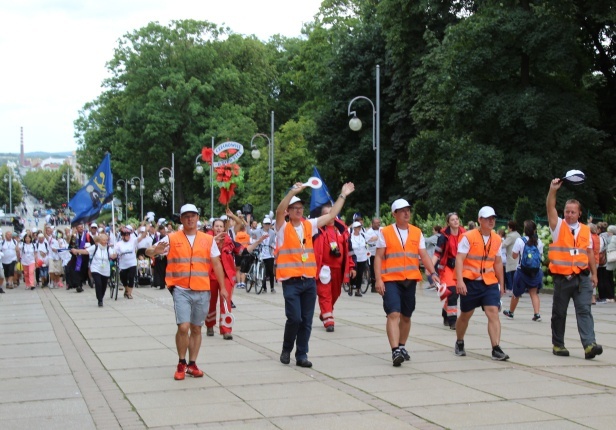 Powitanie 15. Pieszej Pielgrzymki Czechowickiej na Jasnej Górze