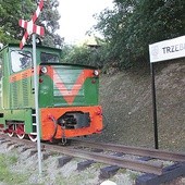 Mała lokomotywa w Trzebnicy.