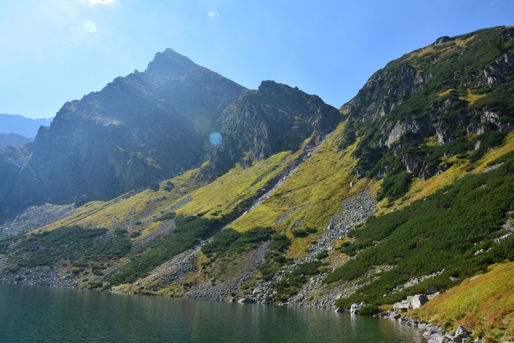 Góra w górach na zdjęciach