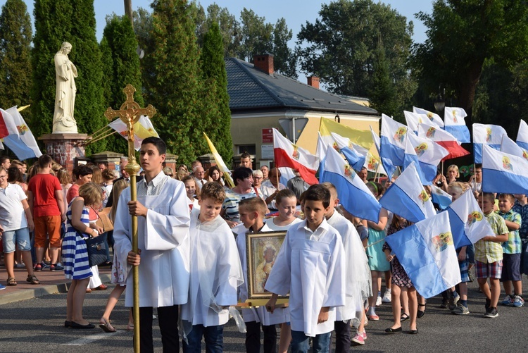 Powitanie ikony MB Częstochowskiej w Wiskitkach