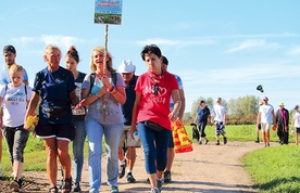 Dziennie pątnicy pokonywali  ok. 30 kilometrów.