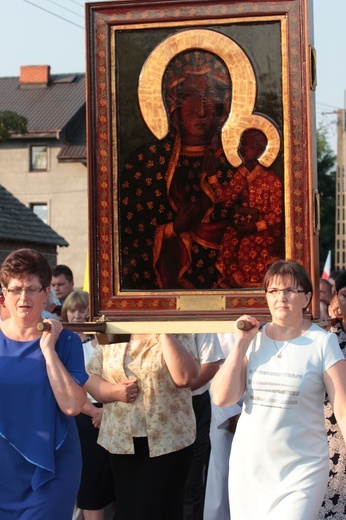 Powitanie ikony MB Częstochowskiej w Miedniewicach