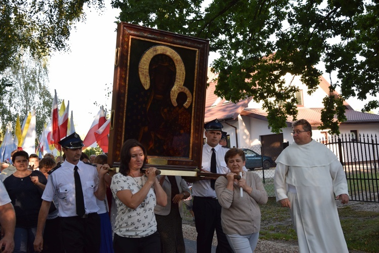 Powitanie ikony MB Częstochowskiej w Jesionce