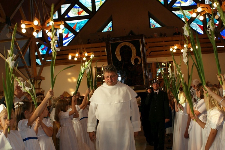 Powitanie ikony MB Częstochowskiej w Puszczy Mariańskiej