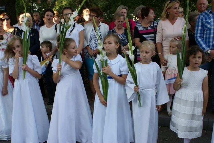 Powitanie ikony MB Częstochowskiej w Puszczy Mariańskiej