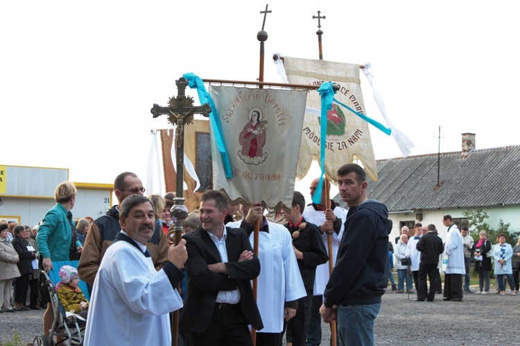 Powitanie ikony MB Częstochowskiej w Skułach