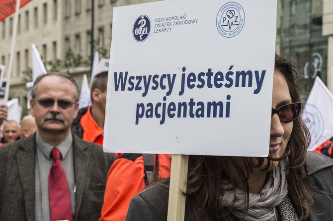 Protest służby zdrowia