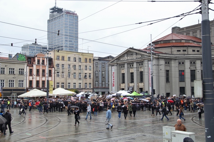 Czarny Protest i Biały Protest w Katowicach