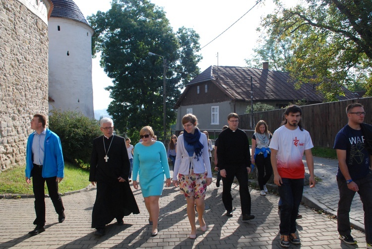 Wolontariusze ŚDM w Starym Sączu.