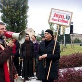 Skrzyżowanie al. Kraśnickiej z Bohaterów Monte Cassino było miejscem modlitwy za Lublin.