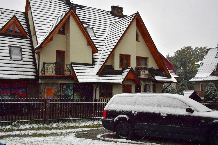 Pierwszy śnieg w Zakopanem 