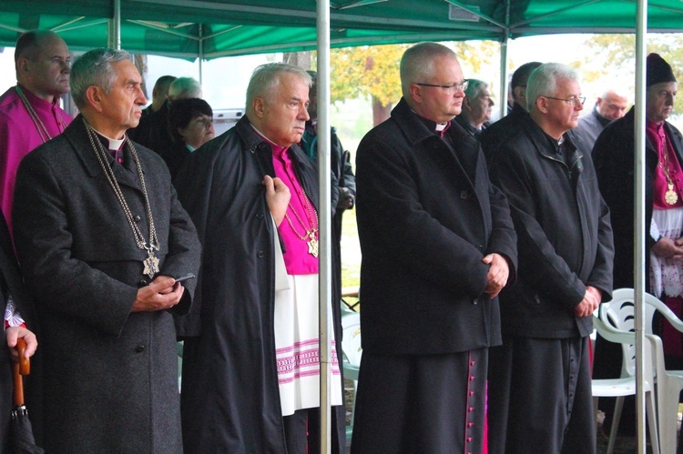 Powitanie abp. Józefa Górzyńskiego w Bałdach