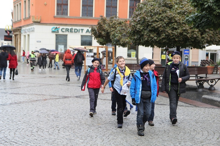 Gra miejska Skautów Europy na Dzień Papieski