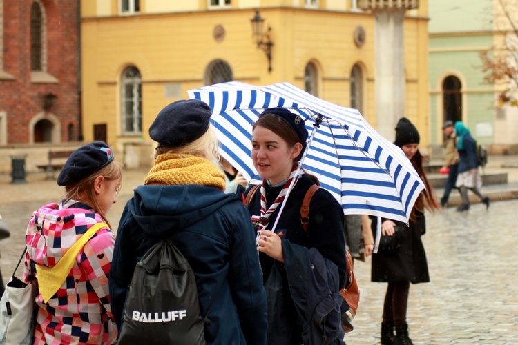 Gra miejska Skautów Europy na Dzień Papieski