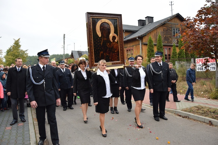 Powitanie ikony MB Częstochowskiej w Żelechlinku