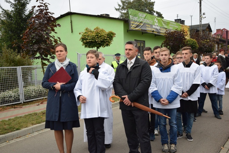 Powitanie ikony MB Częstochowskiej w Żelechlinku