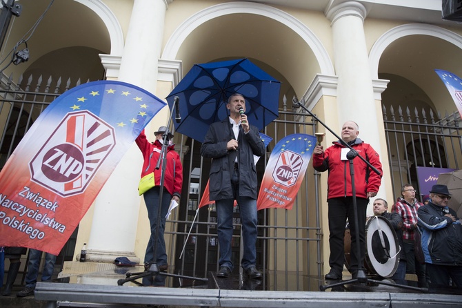 Protest przeciwko reformie edukacji