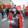 Demonstranci są przeciwni podpisywaniu umowy z Kanadą.