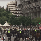 Kibice Legii starli się z policją w Madrycie